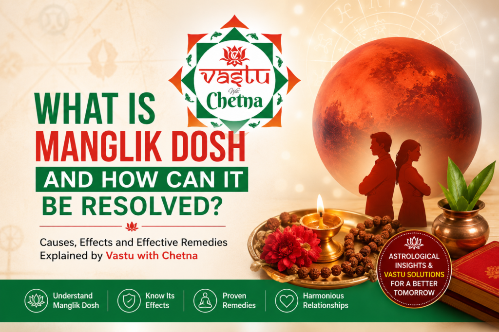 What is Manglik Dosh and how can it be resolved with astrology remedies and Vastu guidance by Vastu with Chetna