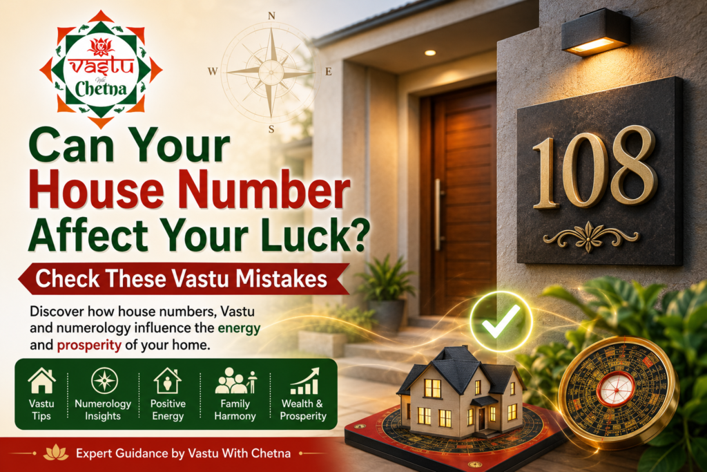 Can Your House Number Affect Your Luck? Check These Vastu Mistakes with expert Vastu guidance from Vastu With Chetna.