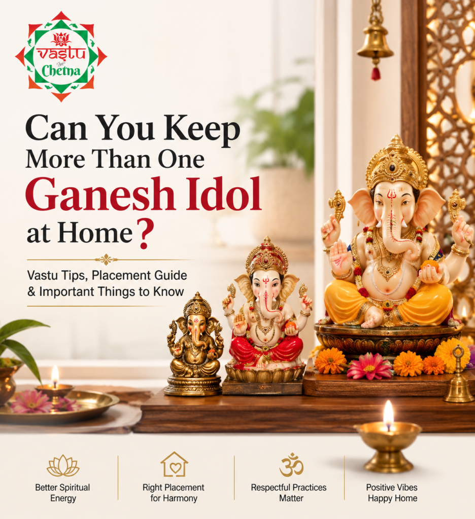 Can you keep more than one Ganesh idol at home according to Vastu and traditional beliefs