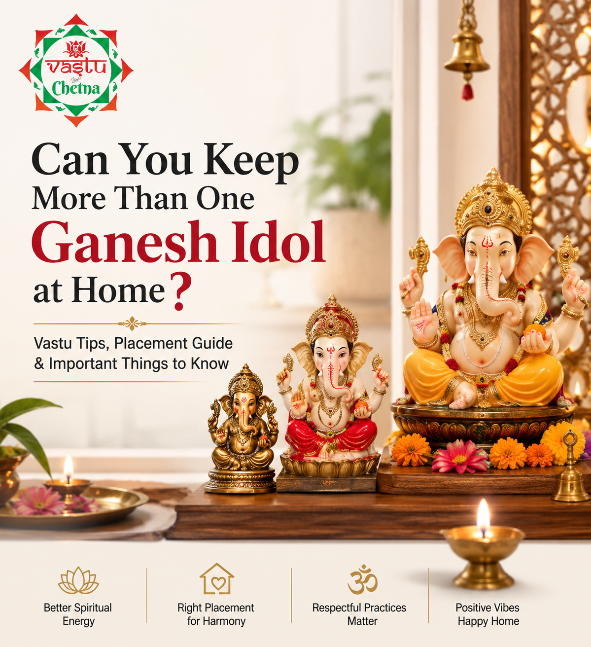 Can you keep more than one Ganesh idol at home according to Vastu and traditional beliefs